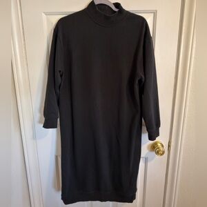 Zara Black Long Sleeve turtleneck Dress